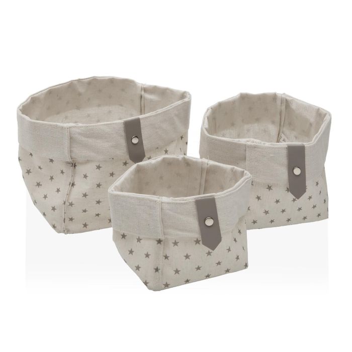 Set 3 Cestas Cuadradas Stary Versa 14 cm - Textil, Poliéster (2 Unidades) Set 3 Cestas Cuadradas Stary Versa 14 cm - Textil, Poliéster (2 Unidades)