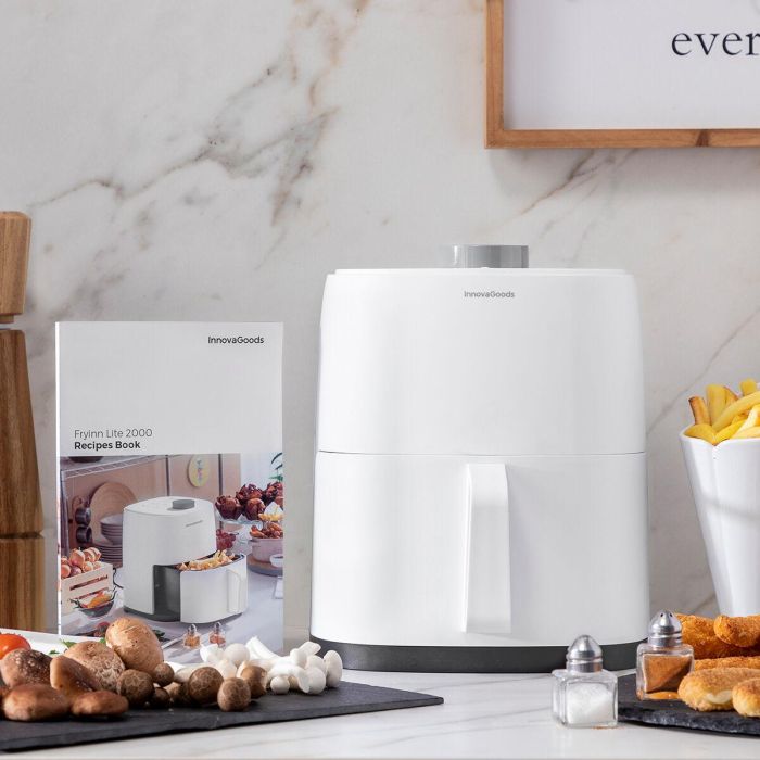 Freidora de Aire InnovaGoods Fryinn Lite 2000 Blanco 1200 W 2 L 10 Freidora de Aire InnovaGoods Fryinn Lite 2000 Blanco 1200 W 2 L 10
