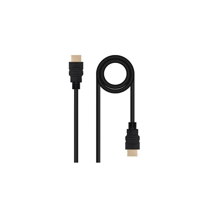 Nanocable 10.15.3801-L150 Cable HDMI 2.0 4K@60Hz 18Gbps HDMI Macho - HDMI Macho 1.5m Negro. Soporta HDR y ARC Nanocable 10.15.3801-L150 Cable HDMI 2.0 4K@60Hz 18Gbps HDMI Macho - HDMI Macho 1.5m Negro. Soporta HDR y ARC