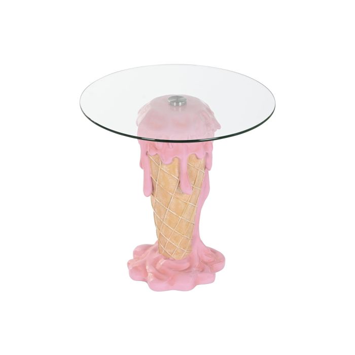 Mesita Auxiliar Moderno DKD Home Decor Rosa 48 x 49 x 48 cm Mesita Auxiliar Moderno DKD Home Decor Rosa 48 x 49 x 48 cm