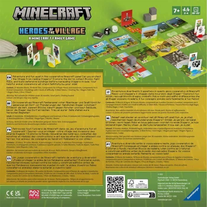 Juego de Mesa Minecraft Heroes of the Village 1