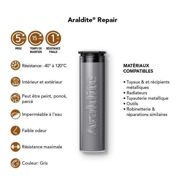 Araldite ARA1685558351934 Pasta Reparadora Epoxi 50 g – Ideal para Reparaciones y Rellenos 2