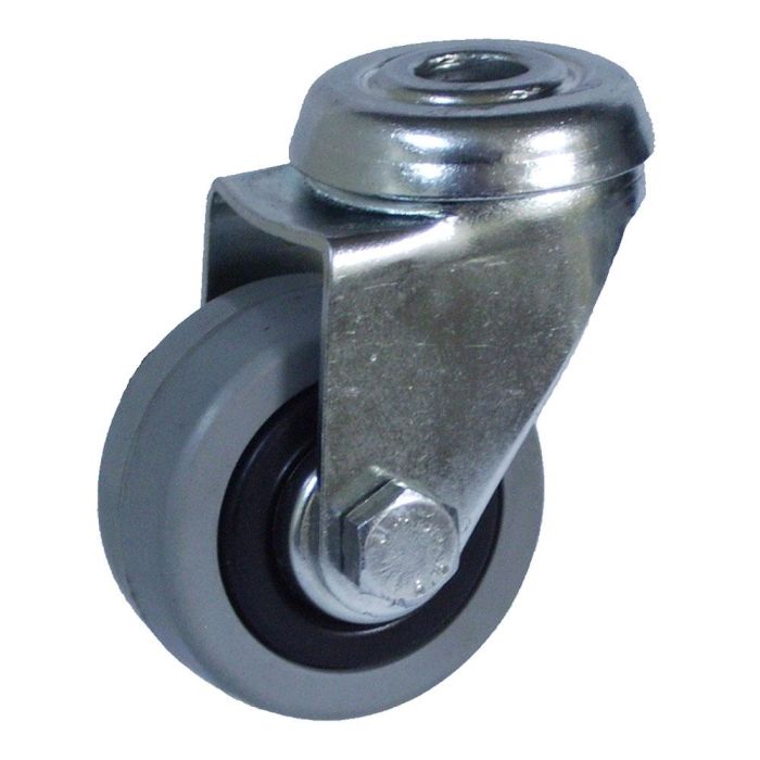 Rueda pasador ø40mm (rueda) goma gris cr07130 afo Rueda pasador ø40mm (rueda) goma gris cr07130 afo