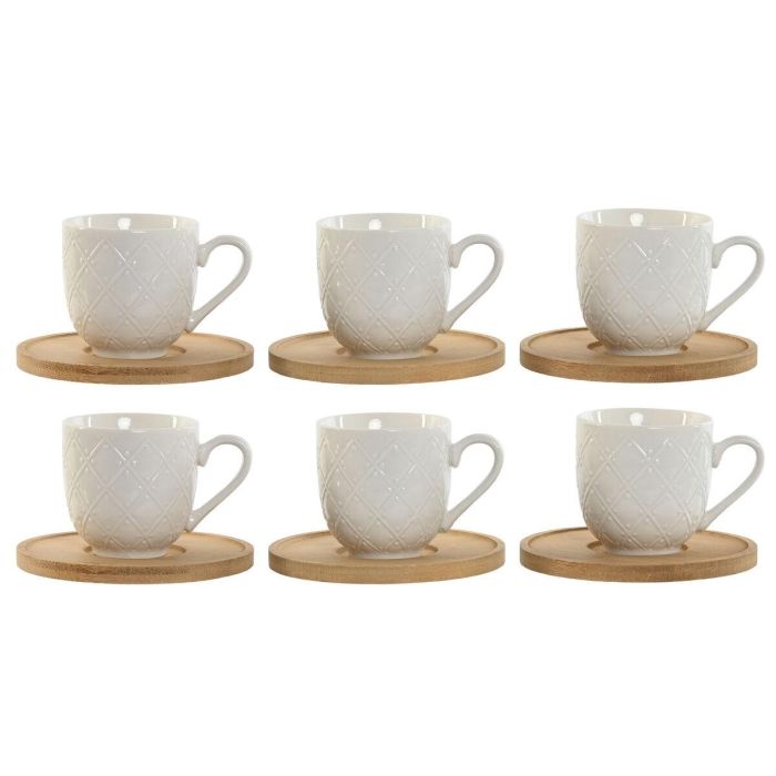 Cafe Basicos DKD Home Decor Blanco 5.8 x 6 x 8.4 cm Set de 6 Cafe Basicos DKD Home Decor Blanco 5.8 x 6 x 8.4 cm Set de 6