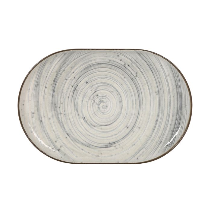 Fuente Ovalada Vortex Nordic Brillo 30x20x2.5 cm - Inde (12 Unidades) 1 Fuente Ovalada Vortex Nordic Brillo 30x20x2.5 cm - Inde (12 Unidades) 1