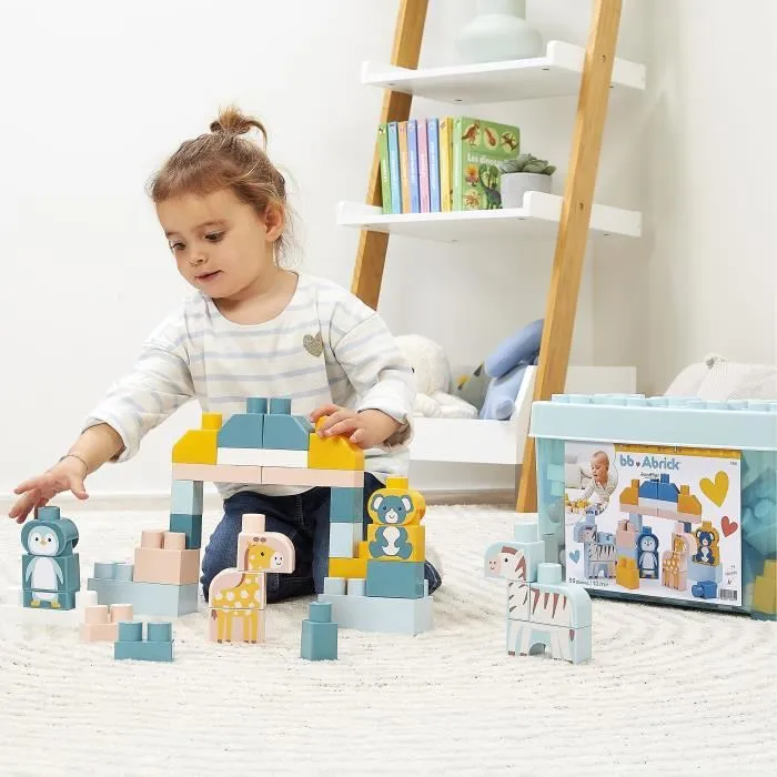 Ecoiffier ECO3280250079811 Barril de Ladrillos Juego de Construcción Animales del Mundo 55 Piezas +12 Meses Ecoiffier ECO3280250079811 Barril de Ladrillos Juego de Construcción Animales del Mundo 55 Piezas +12 Meses