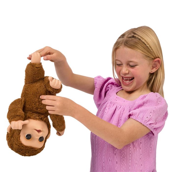 Moose 26558 Little Live Pets My Baby Monkey Interactivo, Reacciona al Tacto con Sonidos, +4 años 3