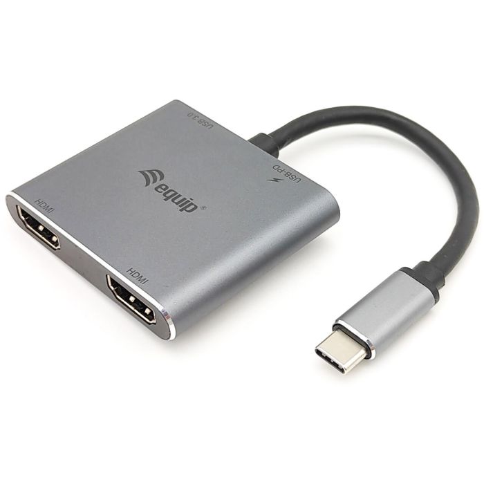 Hub USB Equip 133484 Gris 0 Hub USB Equip 133484 Gris 0
