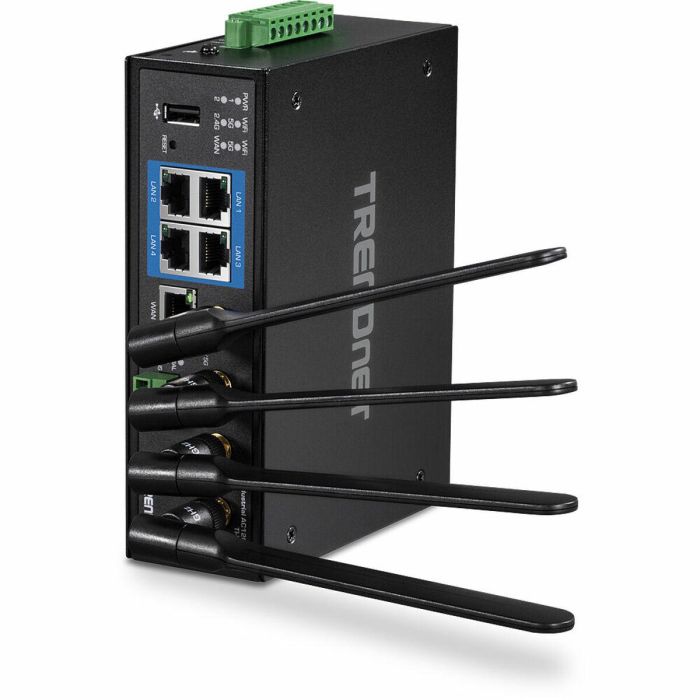 Router Trendnet TI-W100 WiFi 5 5 GHz Negro 3 Router Trendnet TI-W100 WiFi 5 5 GHz Negro 3
