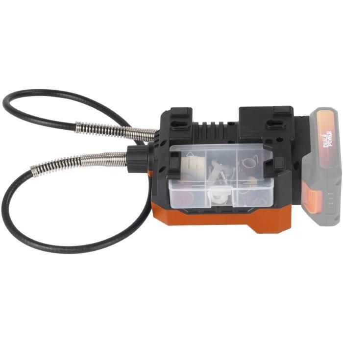 Herramienta multifunción giratoria inalámbrica de 20V + 40 accesorios - Dual Power PowDP75300 - suministrado sin batería o cargador 2 Herramienta multifunción giratoria inalámbrica de 20V + 40 accesorios - Dual Power PowDP75300 - suministrado sin batería o cargador 2