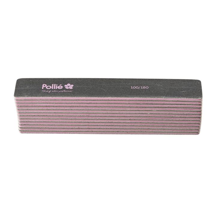 POLLIE Negro cuadrado lima 100/180 28x178mm con bolsa para mujer POLLIE Negro cuadrado lima 100/180 28x178mm con bolsa para mujer