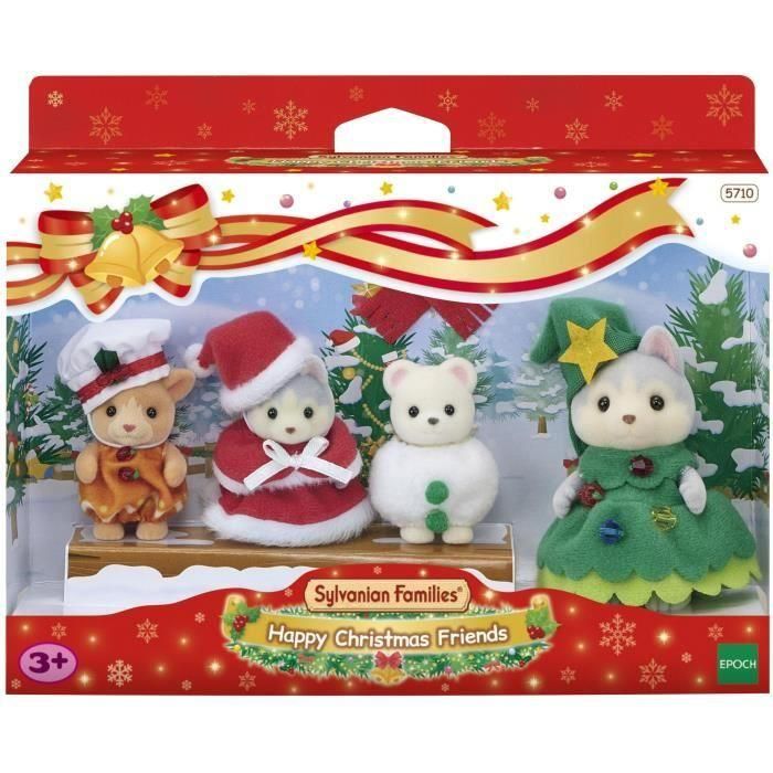 Muñeca - SYLVANIAN FAMILIES - La caja navideña - 4 figuras articuladas Muñeca - SYLVANIAN FAMILIES - La caja navideña - 4 figuras articuladas