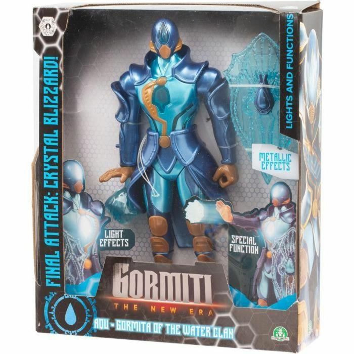Gormiti GRV071 Figura de Acción Articulada Aqu 27 cm con función de ataque ligero de Agua, juguete para niños a partir de 4 años 2 Gormiti GRV071 Figura de Acción Articulada Aqu 27 cm con función de ataque ligero de Agua, juguete para niños a partir de 4 años 2