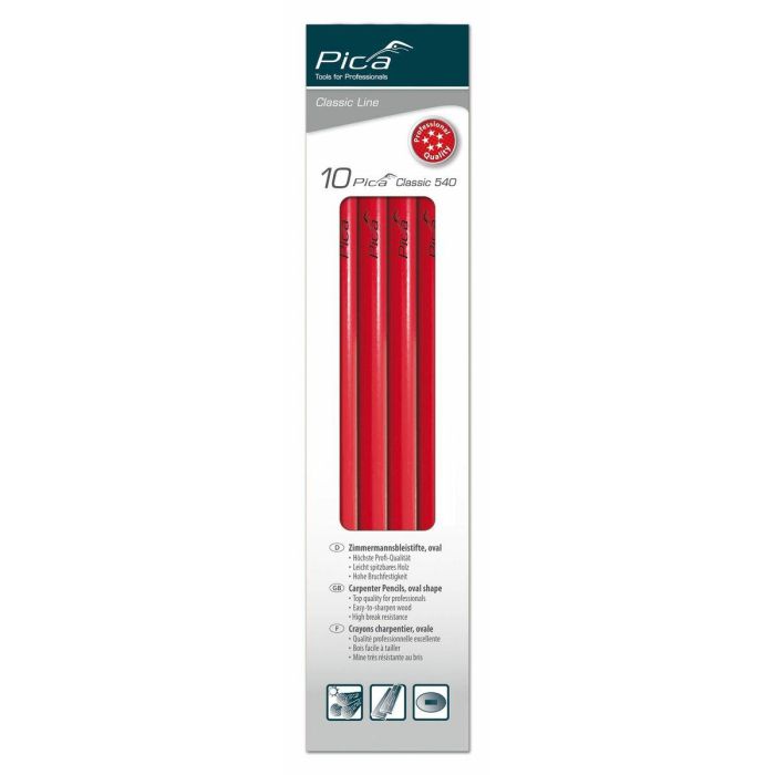 Lápices Pica Colgador Carpintería 10 Piezas 6 Lápices Pica Colgador Carpintería 10 Piezas 6