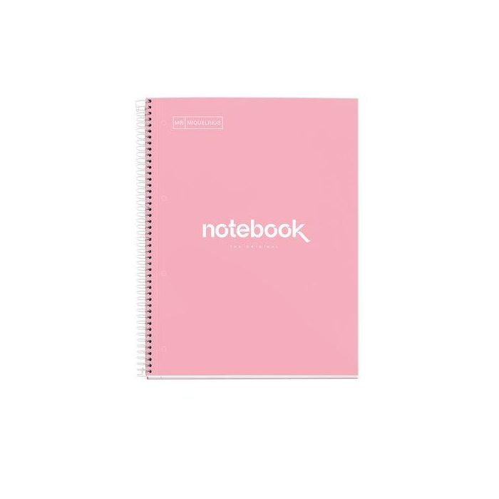 Miquelrius Cuaderno espiral Emotions A4, tapa forrada, 80 hojas 90g/m², microperforado, cuadro 5 mm