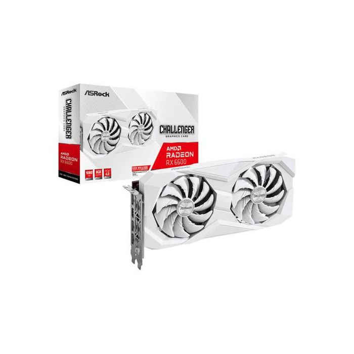 Vga ASRock Rx6600 Clw 8G (White),Amd,Rx6600,8Gb,Gddr6,128Bit,Hdmi+3Dp (2 Ventiladores) Vga ASRock Rx6600 Clw 8G (White),Amd,Rx6600,8Gb,Gddr6,128Bit,Hdmi+3Dp (2 Ventiladores)