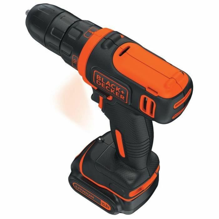 Black & Decker Destornillador Inalámbrico 10.8V, 2 Baterías Litio, Control de Torque 10 Posiciones y Caja 18