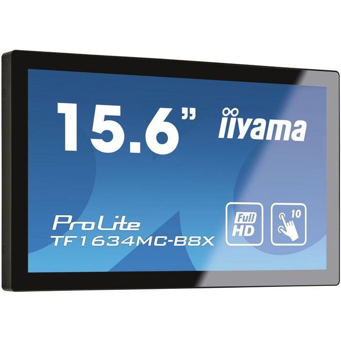 iiyama ProLite TF1634MC-B8X monitor pantalla táctil 39,6 cm (15.6") 1920 x 1080 Pixeles Multi-touch Multi-usuario Negro 2 iiyama ProLite TF1634MC-B8X monitor pantalla táctil 39,6 cm (15.6") 1920 x 1080 Pixeles Multi-touch Multi-usuario Negro 2