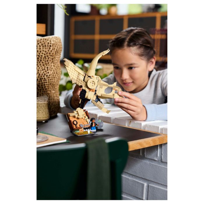 Lego Jurassic World 76969 Fósiles de dinosaurios: Cráneo de triceratops - Juego para niños de 9 años