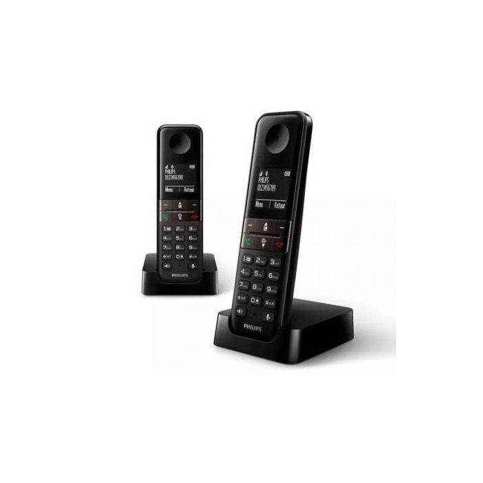 Teléfono Inalámbrico Philips D4702B/34 Duo 1,8" DECT (2 pcs) 0 Teléfono Inalámbrico Philips D4702B/34 Duo 1,8" DECT (2 pcs) 0