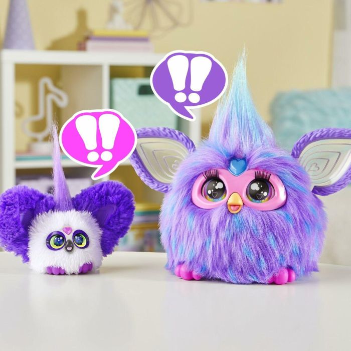 Hasbro Mini Furby Furblet Bam Boo - Juguete Electrónico con Clip de Llavero, 45 Melodías K-pop, Sonidos Furbish, Edad +6 6 Hasbro Mini Furby Furblet Bam Boo - Juguete Electrónico con Clip de Llavero, 45 Melodías K-pop, Sonidos Furbish, Edad +6 6