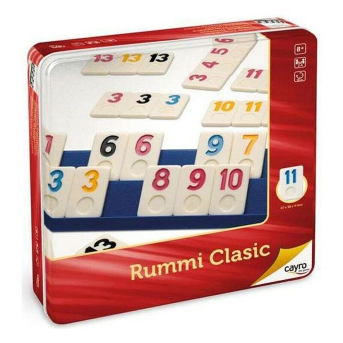 Cayro Juego Rummi Classic Caja de Metal 27x27x5,7 cm Fichas Plástico para 2 Jugadores Edad +8 Años 2 Cayro Juego Rummi Classic Caja de Metal 27x27x5,7 cm Fichas Plástico para 2 Jugadores Edad +8 Años 2