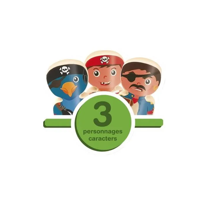 Ecoiffier Barco Pirata con Figuras y Accesorios para Niños a Partir de 18 Meses