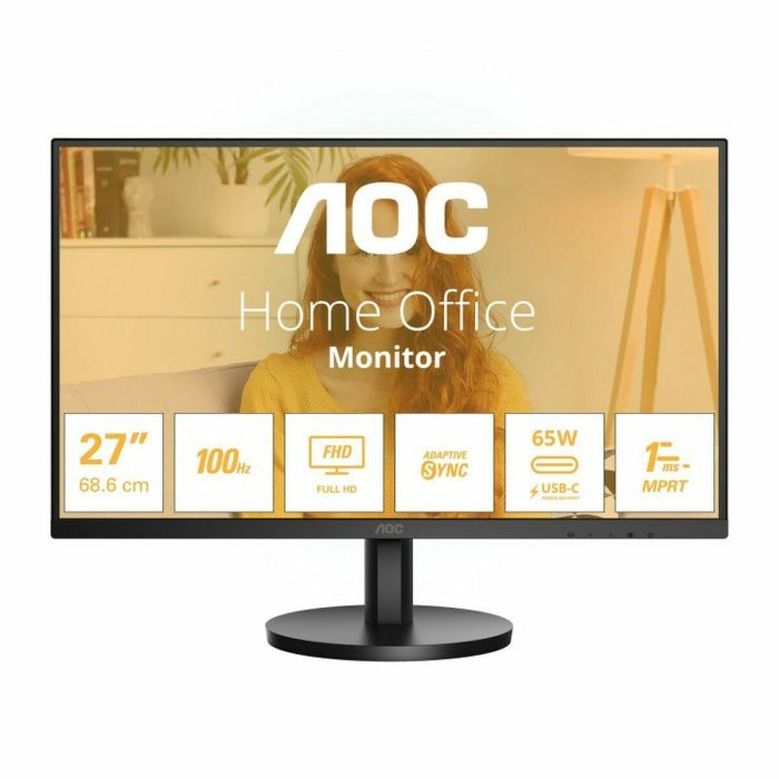 68.68cm/27" (1920x1080) AOC Basic-line 27B3CA2 16_AOC Basic-line 27B3CA2 16:9 FHD IPS 1ms 100Hz HDMI USB-C Speaker Black