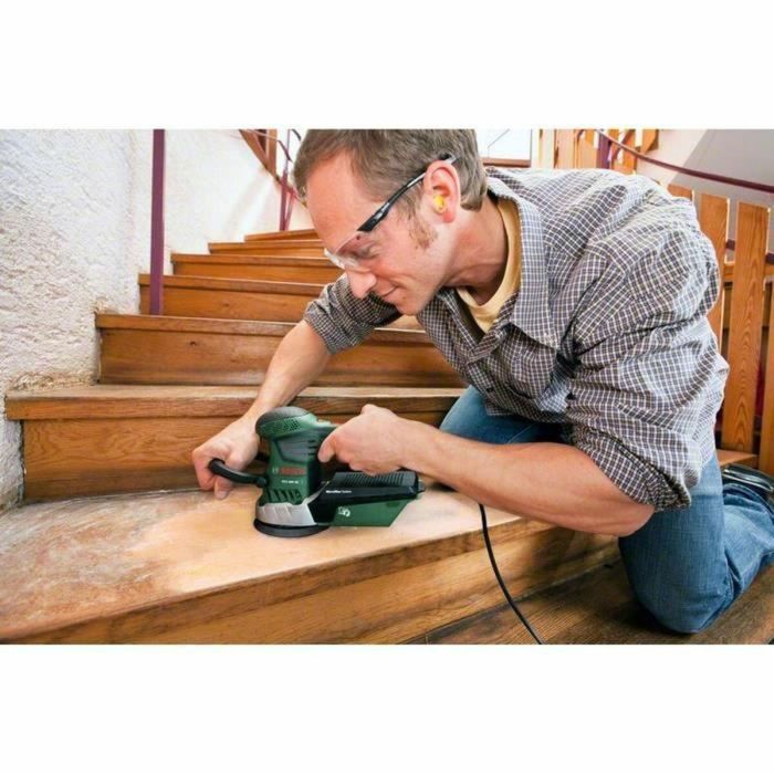 Bosch PEX 400 AE Lijadora Rotorbital Excéntrica Compacta 350W con Plato de 125mm, Velocidad Variable, Sistema Microfiltro y Estuche 12 Bosch PEX 400 AE Lijadora Rotorbital Excéntrica Compacta 350W con Plato de 125mm, Velocidad Variable, Sistema Microfiltro y Estuche 12