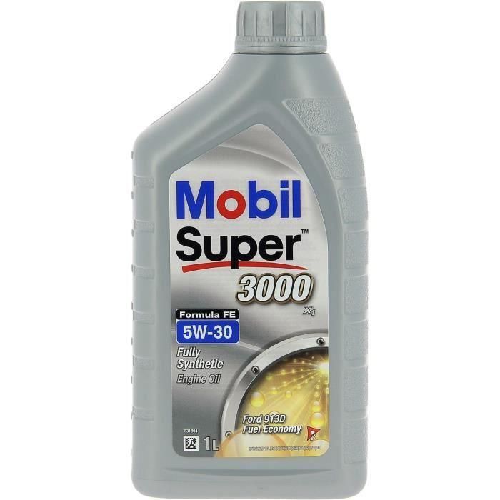 Bidón de aceite de motor - MOBIL - S3000 5W30 FE - 1 L - 4 estaciones