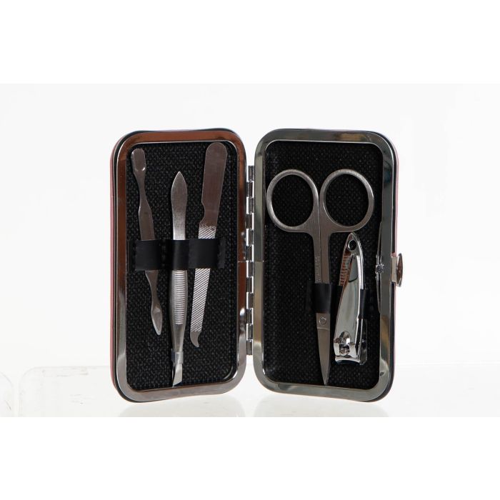 DKD Home Decor Set Manicura Moderno 5 Piezas Colores Surtidos Rosa Palo, Lila, Beige, PU Inox, 6.5x2x11 cm - Pack de 24 Unidades 2 DKD Home Decor Set Manicura Moderno 5 Piezas Colores Surtidos Rosa Palo, Lila, Beige, PU Inox, 6.5x2x11 cm - Pack de 24 Unidades 2