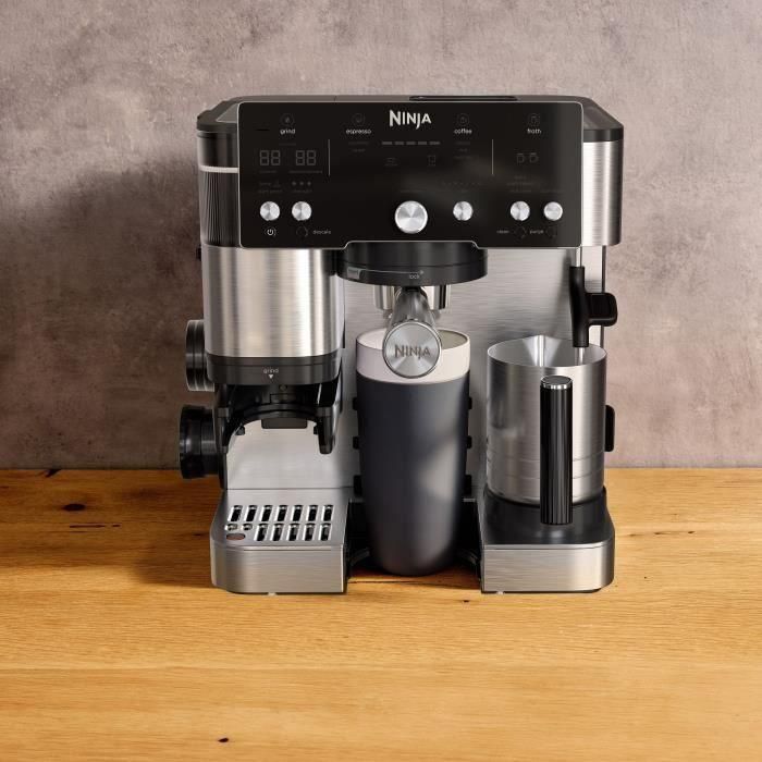 Cafetera espresso - NINJA - ES501EU Luxe Essential - 2 L - Pantalla digital - Negro / Acero inoxidable 3 Cafetera espresso - NINJA - ES501EU Luxe Essential - 2 L - Pantalla digital - Negro / Acero inoxidable 3