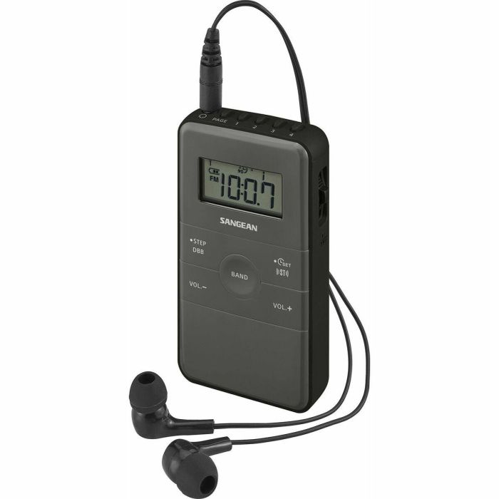 Radio Portátil Sangean DT-140 Negro AM/FM 8 Radio Portátil Sangean DT-140 Negro AM/FM 8