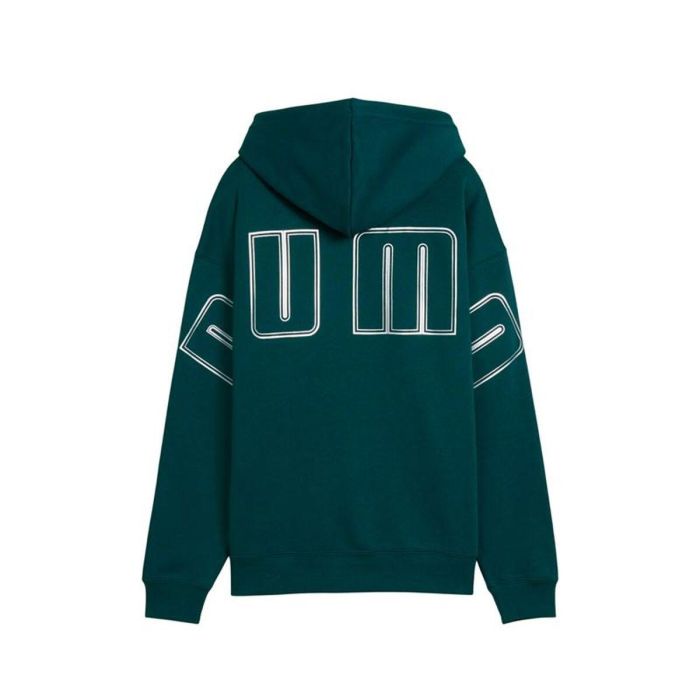Sudadera con Capucha Mujer Puma Maximal Metallic Verde XL 3