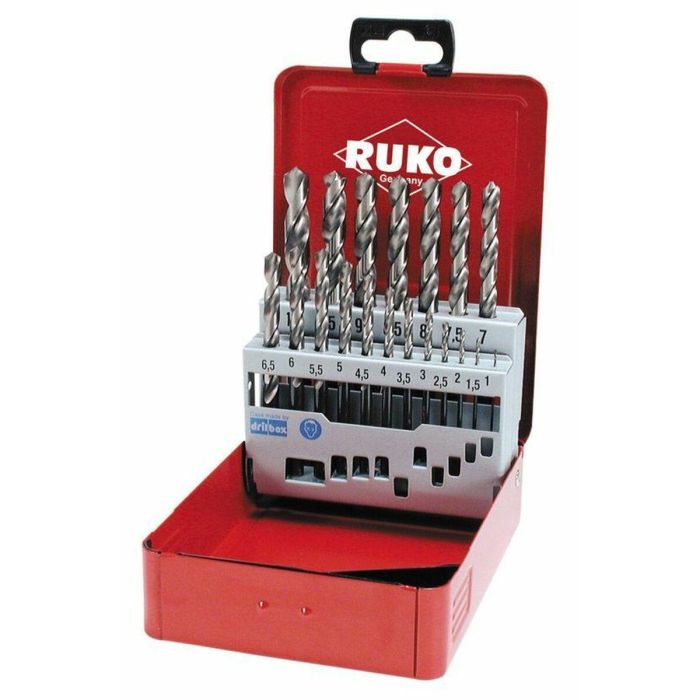 Set de brocas RUKO Acero de alta velocidad (HSS) Estuche DIN 338 25 Piezas (25 Unidades) 2