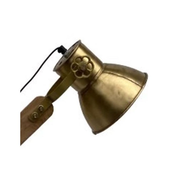 DKD Home Decor Lámpara de Pie Loft Marrón Dorado 25 x 140 x 85 cm 1