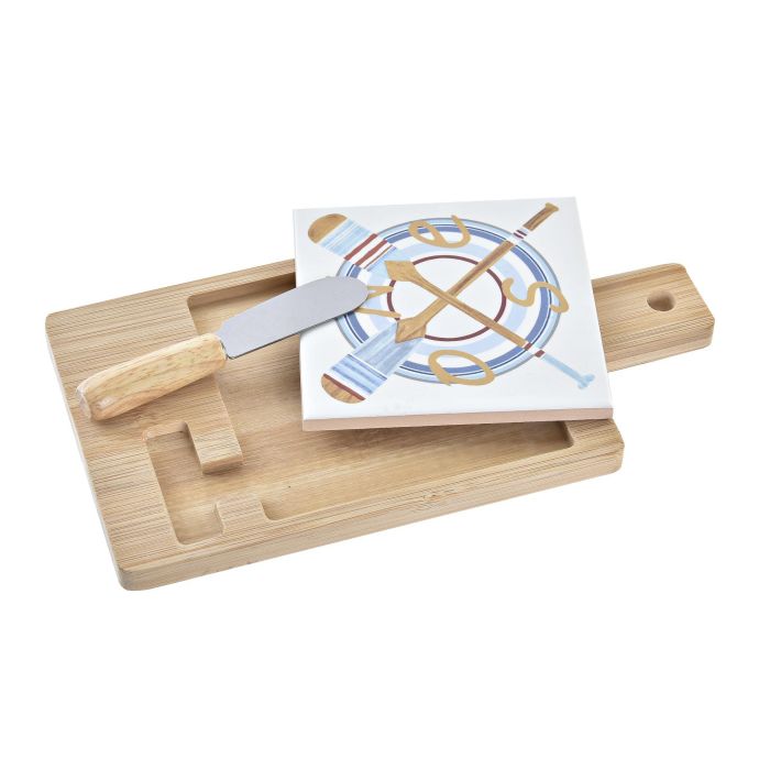 Tabla Aperitivo Mediterraneo DKD Home Decor Azul Natural 11.8 x 1.5 x 21.5 cm Set de 3 1 Tabla Aperitivo Mediterraneo DKD Home Decor Azul Natural 11.8 x 1.5 x 21.5 cm Set de 3 1