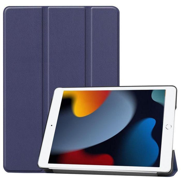 CoreParts Cover For iPad 7/8/9 (2019-2021) 10.2inch Tri-fold Caster Hard Shell Cover with Auto Wake Function - Dark Blue CoreParts Cover For iPad 7/8/9 (2019-2021) 10.2inch Tri-fold Caster Hard Shell Cover with Auto Wake Function - Dark Blue
