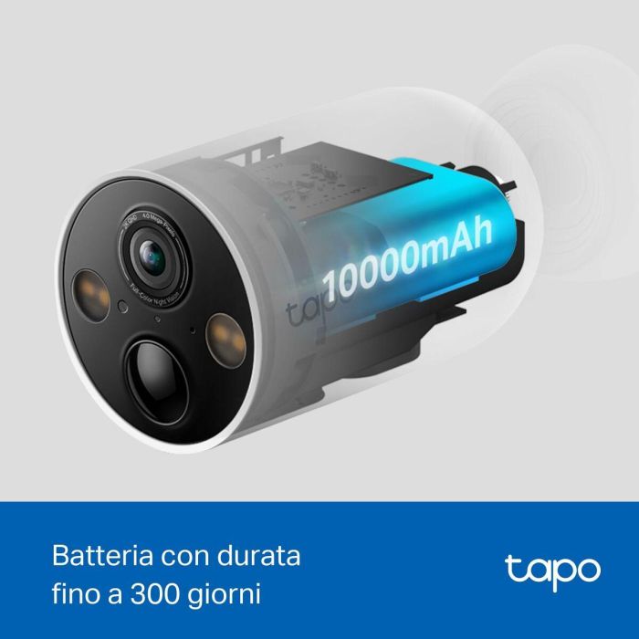 TP-Link Tapo C425 Cámara de Seguridad IP Exterior Inalámbrica WiFi 4MP 2K Batería 10000mAh Visión Nocturna Audio 2 Vías IP66 15 TP-Link Tapo C425 Cámara de Seguridad IP Exterior Inalámbrica WiFi 4MP 2K Batería 10000mAh Visión Nocturna Audio 2 Vías IP66 15