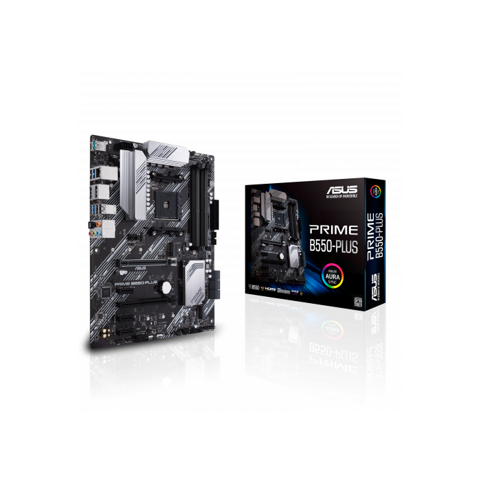 ASUS PRIME B550-PLUS AMD B550 Zócalo AM4 ATX 6 ASUS PRIME B550-PLUS AMD B550 Zócalo AM4 ATX 6