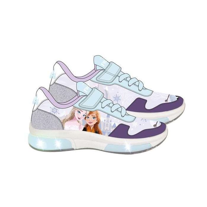 Deportiva suela pvc con luces frozen t027