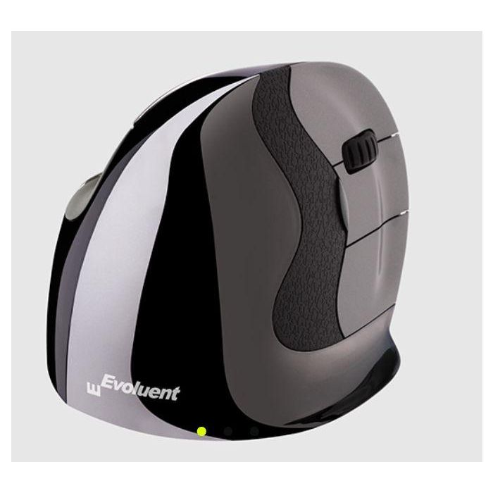 Evoluent VerticalMouse D Ratón Inalámbrico Ergonómico Grande con Botones Ranurados, Reduce Torsión de Antebrazo y Dolor de Muñeca