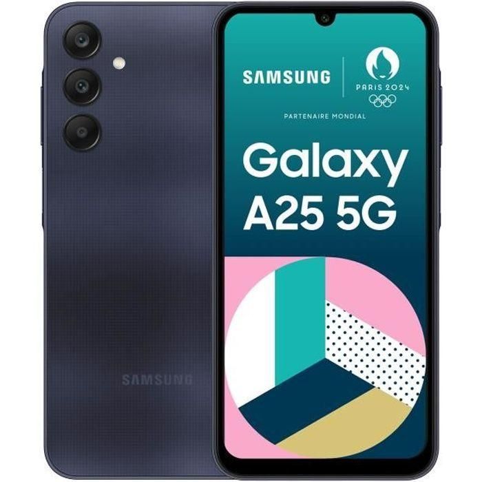 Samsung Galaxy A25 5G SM-A256B 16,5 cm (6.5") SIM doble Android 14 USB Tipo C 128 GB 5000 mAh Negro, Azul