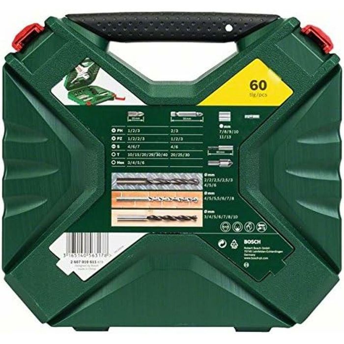 Bosch Caja X-Line Classic de 60 Piezas para Taladrar y Atornillar 2 Bosch Caja X-Line Classic de 60 Piezas para Taladrar y Atornillar 2