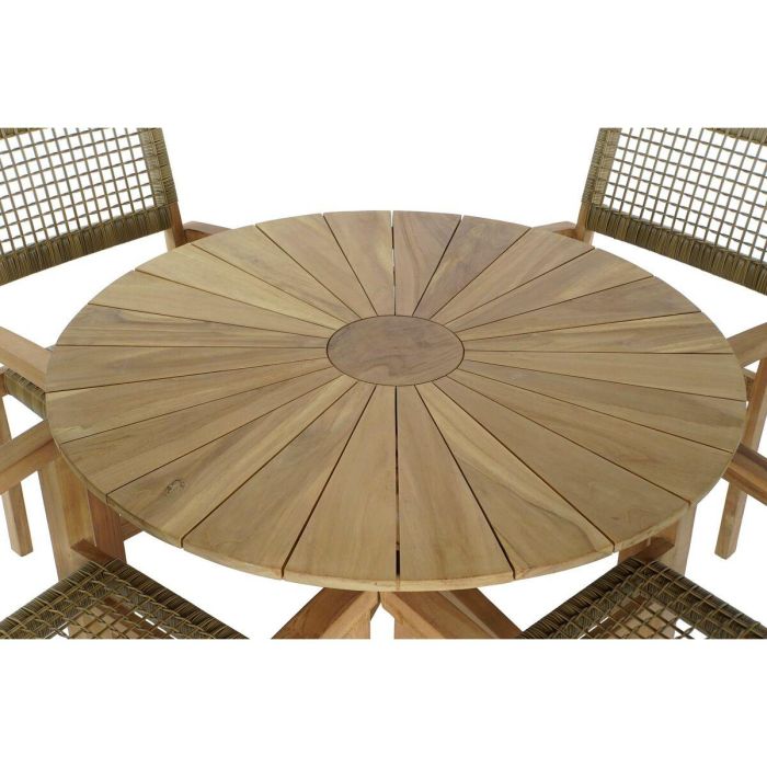 Conjunto de Mesa con 4 Sillas DKD Home Decor 100 x 100 x 75 cm 1