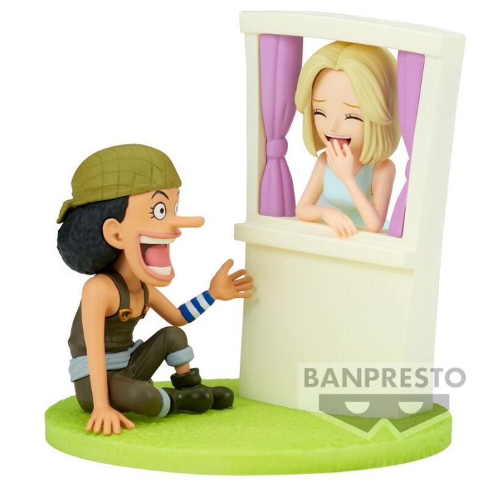 BANPRESTO Figura One Piece Usopp & Kaya Log Stories 7cm