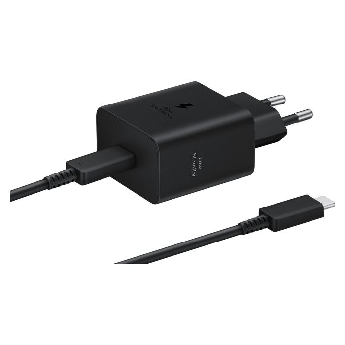 Samsung Cargador Super Rápido de 45W EP-T4511XBEGEU con Cable USB-C 1.8m, Tecnología Super Fast Charging 2.0, Color Negro