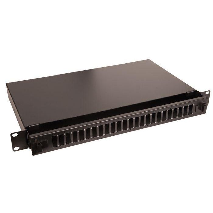 Lanview Patch Panel de Fibra Óptica 19'' 24 Puertos SC Duplex/LC Quad para Gestión de Cables y Fusión de Fibra