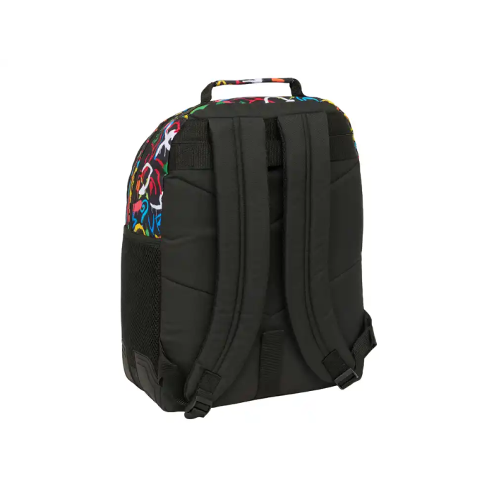 Safta Mochila Doble con Cantoneras Adaptable a Carro Graffiti 420x320x150 mm 1