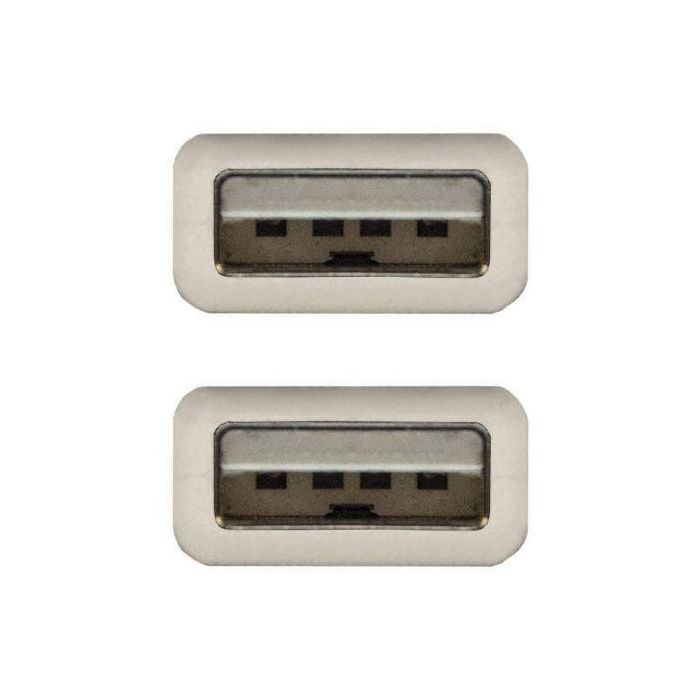 Cable USB 2.0 Nanocable 10.01.0303/ USB Macho - USB Macho/ 2m/ Beige 2 Cable USB 2.0 Nanocable 10.01.0303/ USB Macho - USB Macho/ 2m/ Beige 2